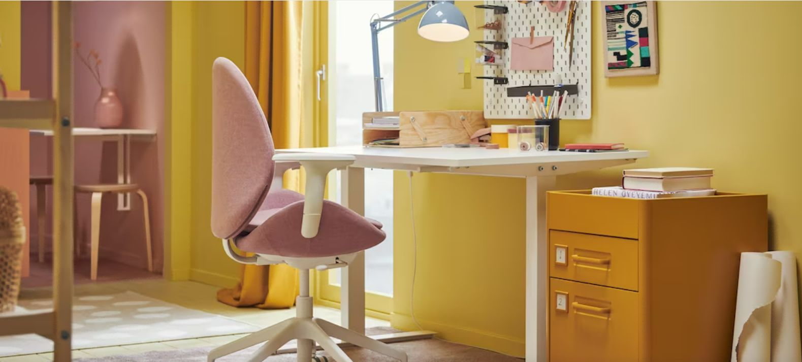 家居灵感|色彩丰富的现代家庭办公空间