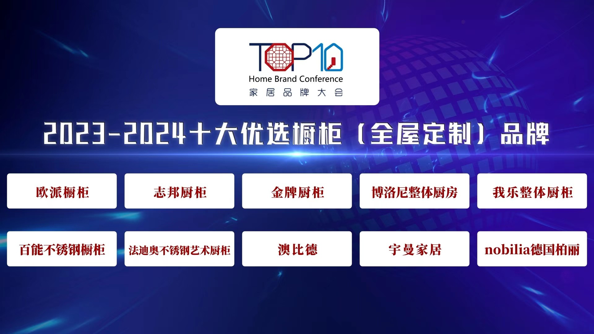 2023-2024十大优选橱柜（全屋定制）品牌公开发布