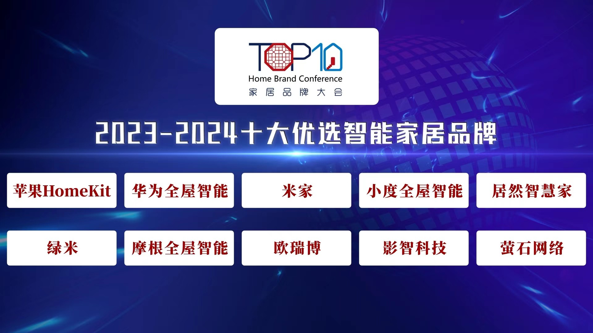 2023-2024十大优选智能家居品牌公开发布